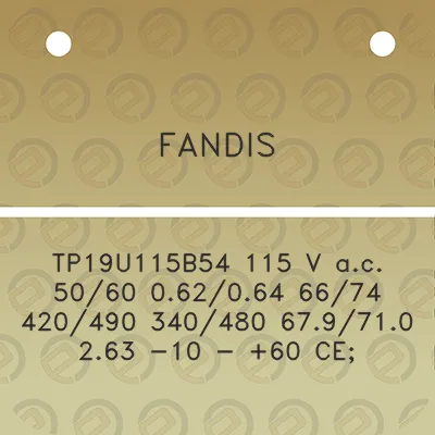 fandis-tp19u115b54-115-v-ac-5060-062064-6674-420490-340480-679710-263-10-60-ce