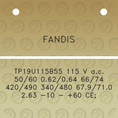 fandis-tp19u115b55-115-v-ac-5060-062064-6674-420490-340480-679710-263-10-60-ce