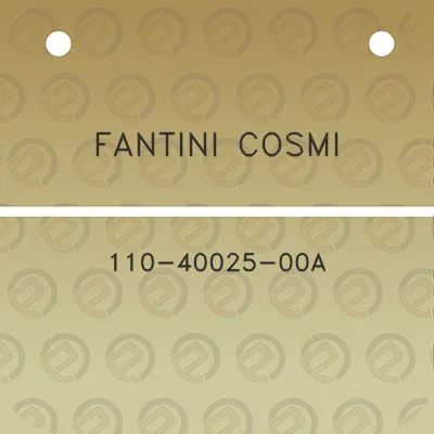 fantini-cosmi-110-40025-00a