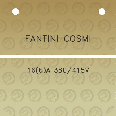 fantini-cosmi-166a-380415v