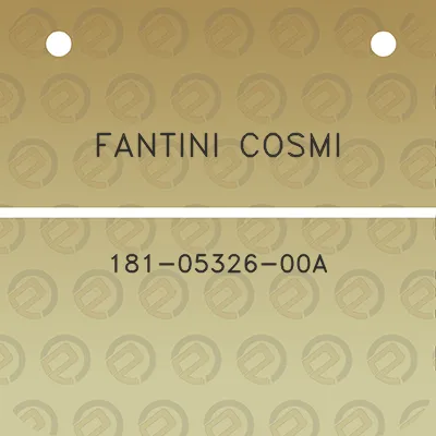 fantini-cosmi-181-05326-00a