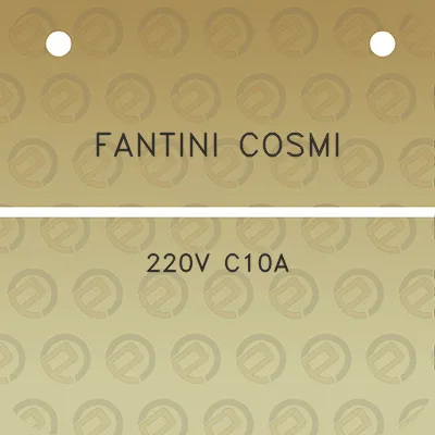 fantini-cosmi-220v-c10a