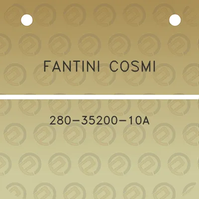 fantini-cosmi-280-35200-10a