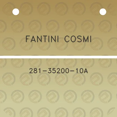 fantini-cosmi-281-35200-10a