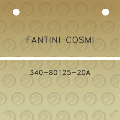 fantini-cosmi-340-80125-20a