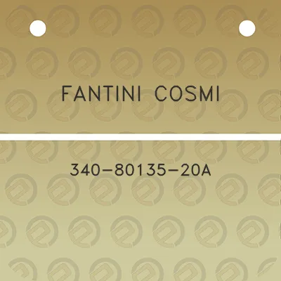 fantini-cosmi-340-80135-20a