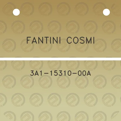 fantini-cosmi-3a1-15310-00a