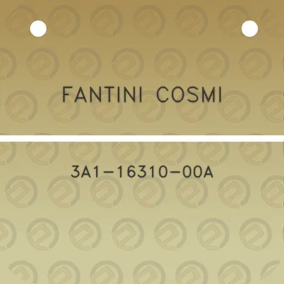 fantini-cosmi-3a1-16310-00a