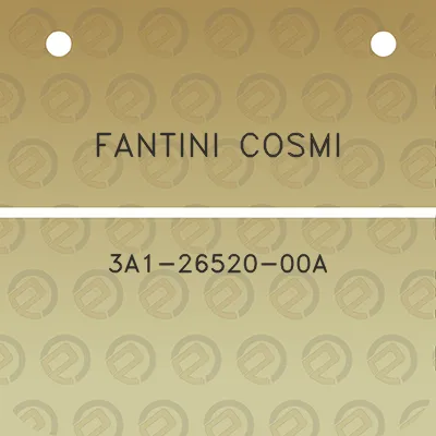 fantini-cosmi-3a1-26520-00a