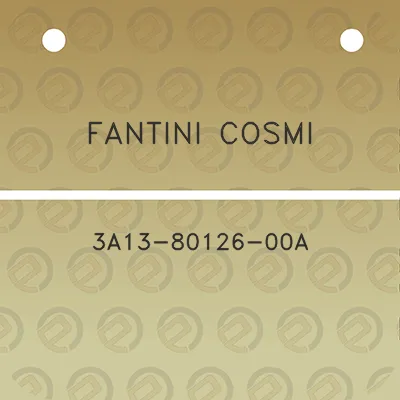 fantini-cosmi-3a13-80126-00a