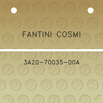 fantini-cosmi-3a20-70035-00a