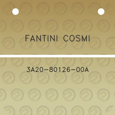 fantini-cosmi-3a20-80126-00a