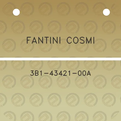 fantini-cosmi-3b1-43421-00a