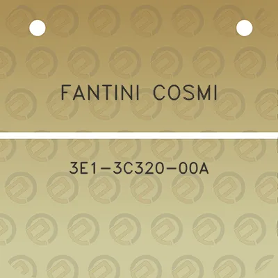 fantini-cosmi-3e1-3c320-00a