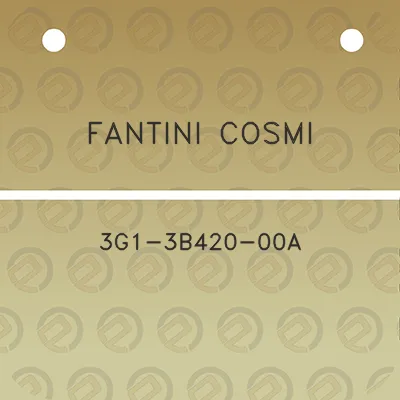 fantini-cosmi-3g1-3b420-00a