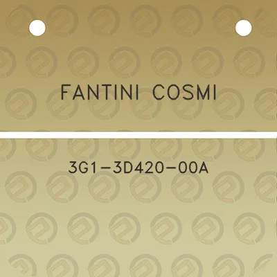 fantini-cosmi-3g1-3d420-00a