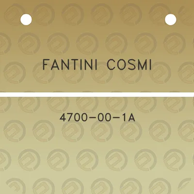 fantini-cosmi-4700-00-1a