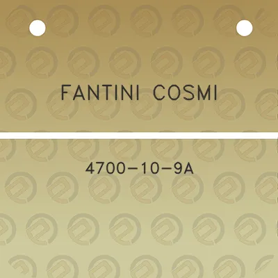 fantini-cosmi-4700-10-9a