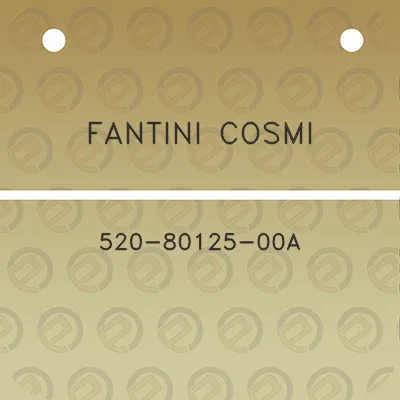 fantini-cosmi-520-80125-00a