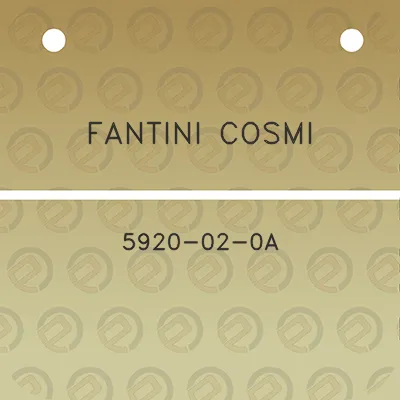 fantini-cosmi-5920-02-0a