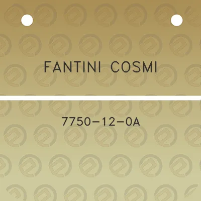 fantini-cosmi-7750-12-0a