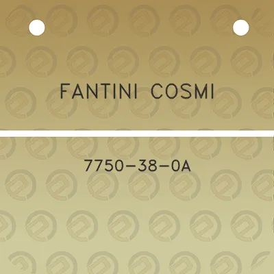 fantini-cosmi-7750-38-0a