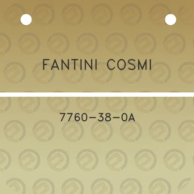 fantini-cosmi-7760-38-0a