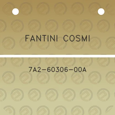 fantini-cosmi-7a2-60306-00a