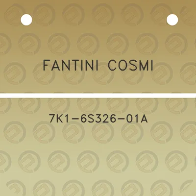 fantini-cosmi-7k1-6s326-01a