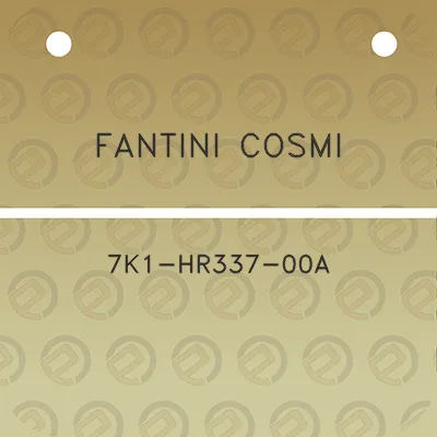 fantini-cosmi-7k1-hr337-00a