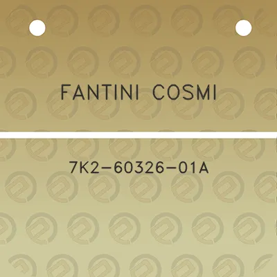 fantini-cosmi-7k2-60326-01a