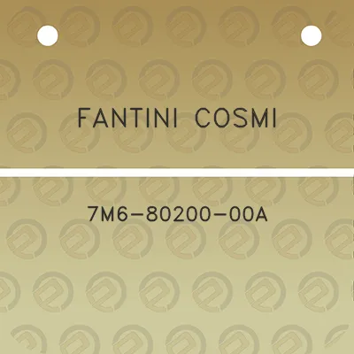 fantini-cosmi-7m6-80200-00a