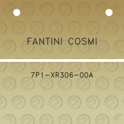 fantini-cosmi-7p1-xr306-00a