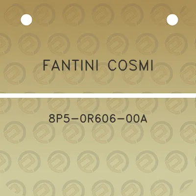 fantini-cosmi-8p5-0r606-00a