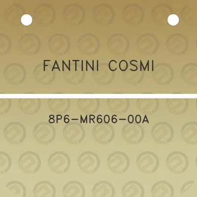 fantini-cosmi-8p6-mr606-00a