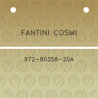 fantini-cosmi-972-80358-20a