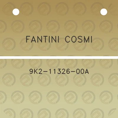 fantini-cosmi-9k2-11326-00a