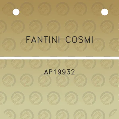 fantini-cosmi-ap19932