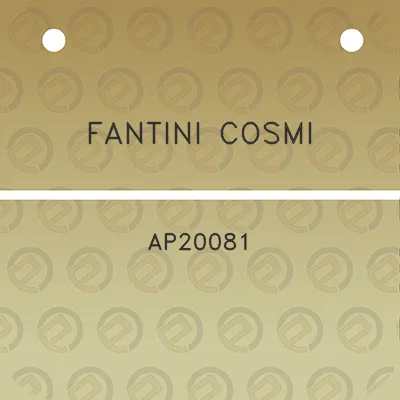 fantini-cosmi-ap20081