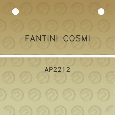 fantini-cosmi-ap2212