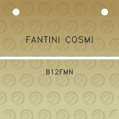 fantini-cosmi-b12fmn