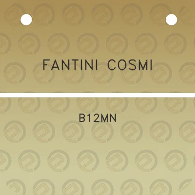 fantini-cosmi-b12mn