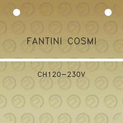 fantini-cosmi-ch120-230v