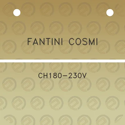 fantini-cosmi-ch180-230v