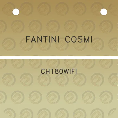 fantini-cosmi-ch180wifi