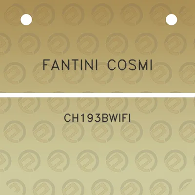 fantini-cosmi-ch193bwifi