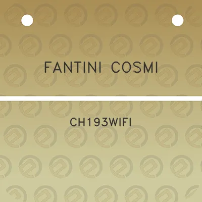 fantini-cosmi-ch193wifi