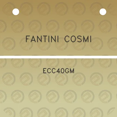 fantini-cosmi-ecc40gm