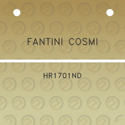 fantini-cosmi-hr1701nd