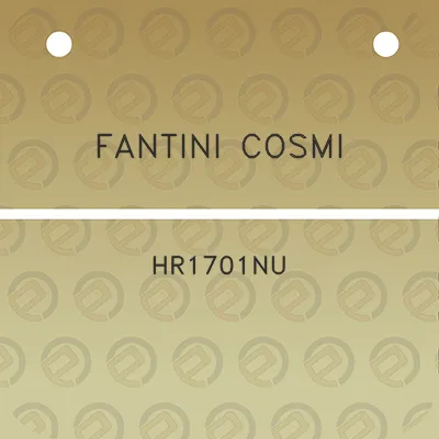 fantini-cosmi-hr1701nu